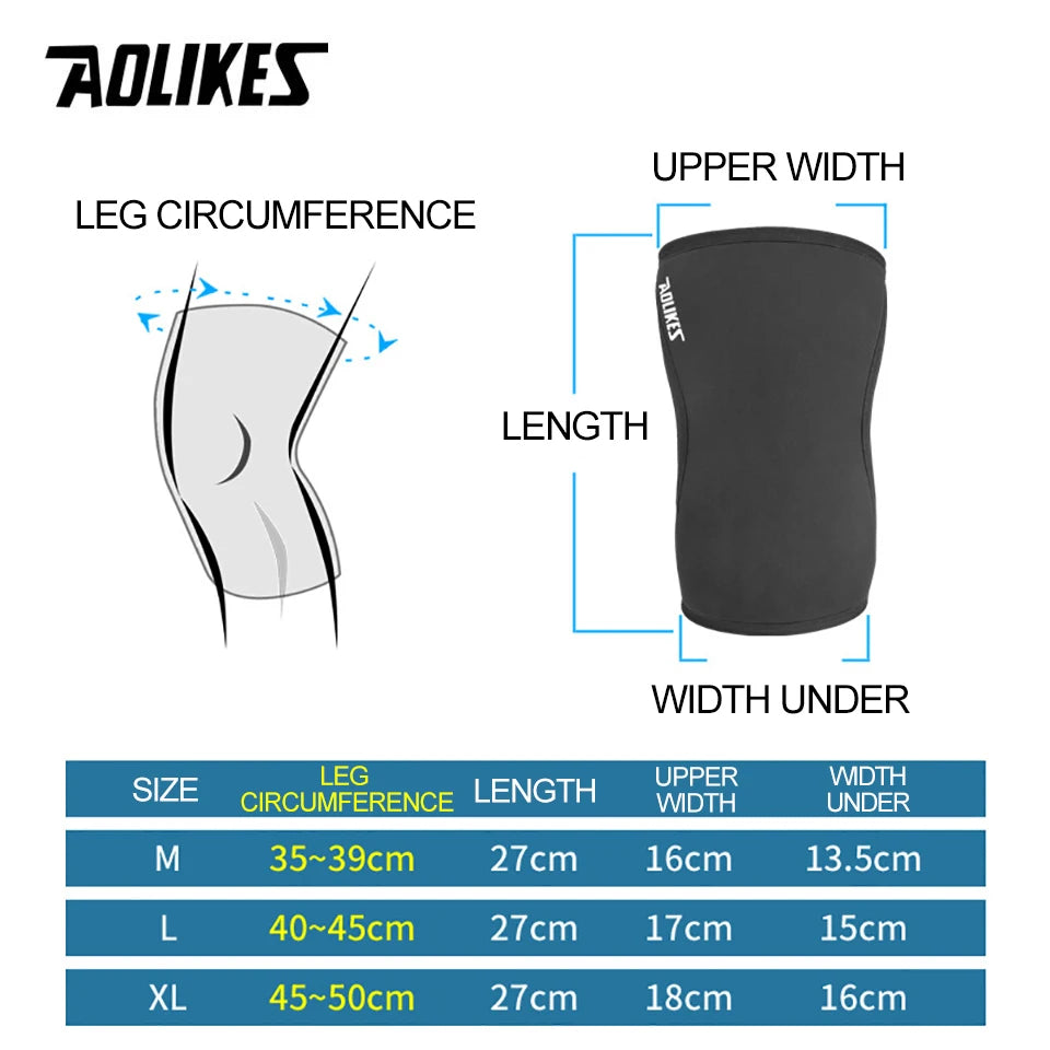 1 Pair Squat 7mm Knee Sleeves Pad
