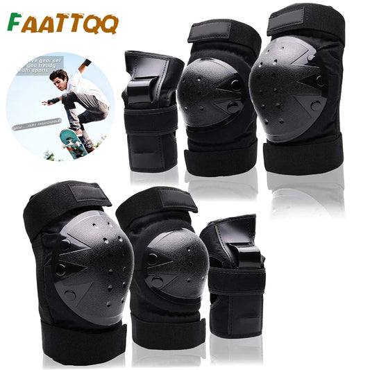 Kids/Adults Knee Elbow Pads Wrist Guards