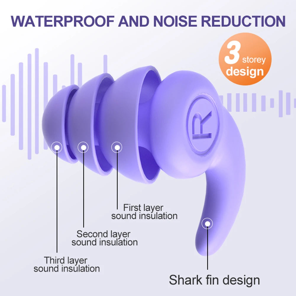 Children Silicone Ear Protector Canceling Noise 3 Layers