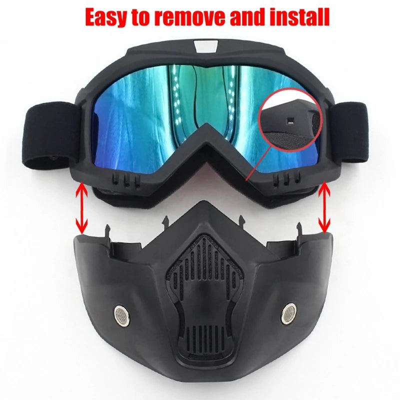 Bicycle helmet Full Face Anti-fog Mask Helmet