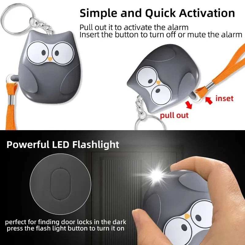 130db Self Defense Siren Safety Alarm For Women Girl